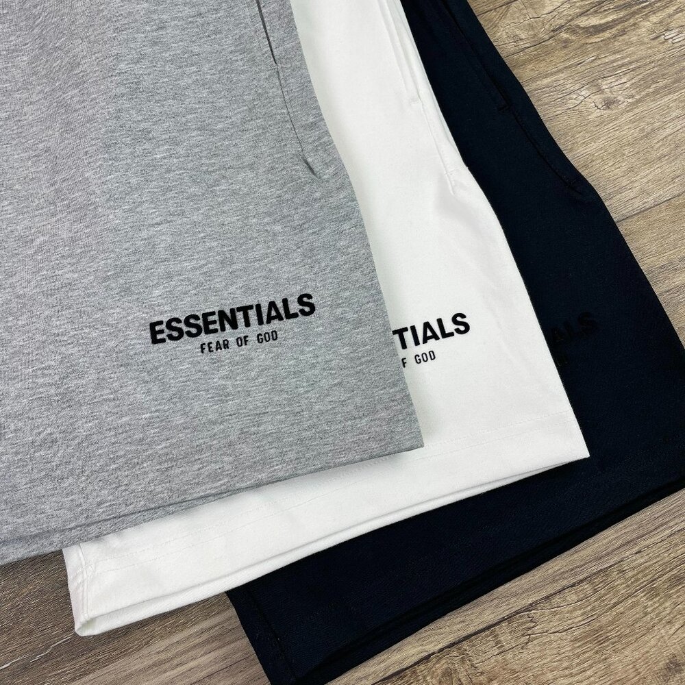 Fear of God Essentials Flocking Shorts Iron Spring Summer Season
